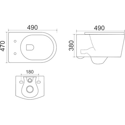 Инсталляция с подвесным унитазом Azario Nova AZ-8010-1000+AZ-2217 фото 8