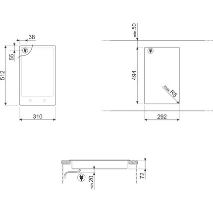 Индукционная варочная панель Smeg Classica PGF32I-1 Domino - 4 Индукционная варочная панель Smeg Classica PGF32I-1 Domino фото 4