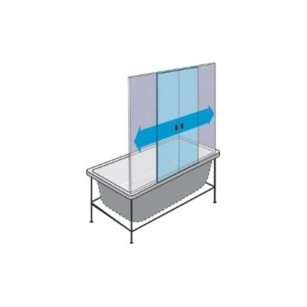 Шторка для ванны Triton Мозайка 150, белый/узор фото 3