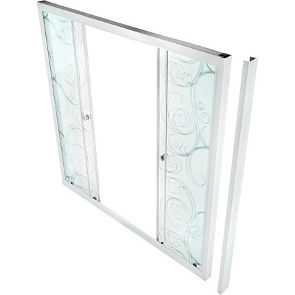 Шторка для ванны Triton Узор 170, белый/узор фото 2