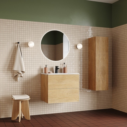 Пенал подвесной Iddis Bild 30 см BIL30V0i97, дуб светлый фото 4