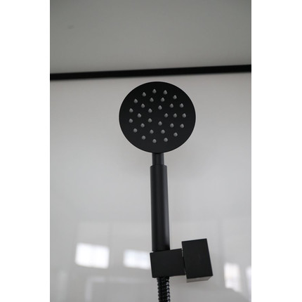 Душевая кабина CeruttiSpa 100х100 см Viva101B (безсиликоновая сборка) чёрный/прозрачное фото 3