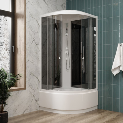 Душевая кабина Parly Classic Эконом 80х80 см EC821, белый/тонированное фото 2