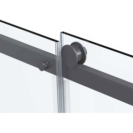 Душевое ограждение Vincea Como Soft 130x100 см VSR-1CS1013CLGM (стекло 8 мм) вороненая сталь/прозрачное фото 6