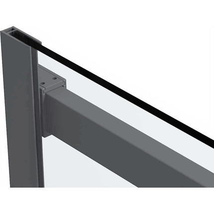 Душевое ограждение Vincea Como Soft 130x100 см VSR-1CS1013CLGM (стекло 8 мм) вороненая сталь/прозрачное фото 10