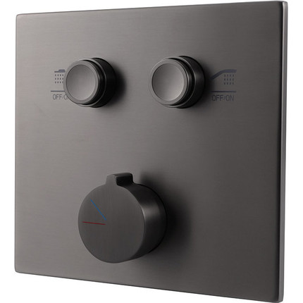 Душевая система для душа Vincea VSFW-4I211GM, вороненая сталь фото 8