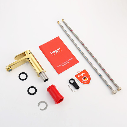 Смеситель для раковины Raglo R50.10.23, золото фото 8