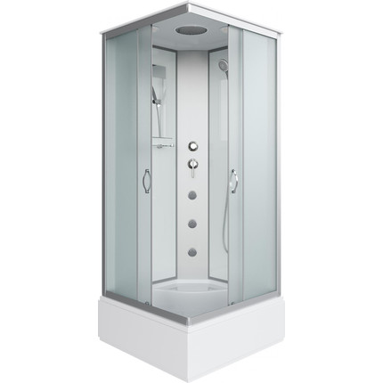 Гидробокс Niagara Classic 90x90 см NG-1108-14G, серебро/матовое (безсиликоновая сборка) -  Гидробокс Niagara Classic 90x90 см NG-1108-14G, серебро/матовое (безсиликоновая сборка) фото