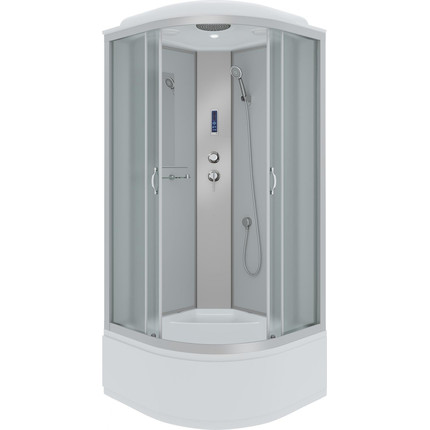 Душевая кабина Niagara Classic 100x100 см NG-2309-14P, серебро/матовое (безсиликоновая сборка) фото 