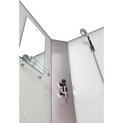 Душевая кабина Niagara Classic 100x80 см NG-33084-14LBKT, серебро/матовое (безсиликоновая сборка) фото 14