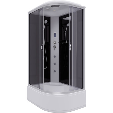 Гидробокс Niagara Classic 120x80 см NG-2510-14LF, серебро/тонированное (безсиликоновая сборка) фото 