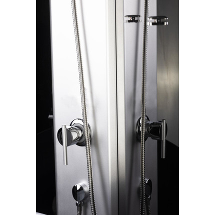 Душевая кабина Niagara Eco 100x100 см E100/40/TN/BK, хром матовый/тонированное (безсиликоновая сборка) - 6 Душевая кабина Niagara Eco 100x100 см E100/40/TN/BK, хром матовый/тонированное (безсиликоновая сборка) фото 6