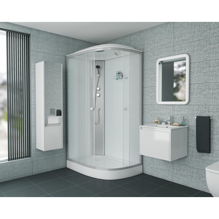 Душевая кабина Niagara Eco 120x80 см E120/80/13L/MT, хром матовый/матовое (безсиликоновая сборка) фото 3