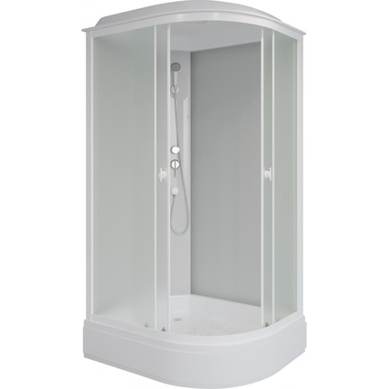 Душевая кабина Niagara Promo 110x80 см P110/80/26L/MT, белый/матовое (безсиликоновая сборка) фото 2