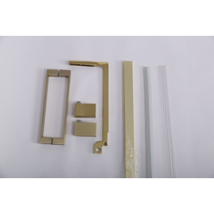 Душевое ограждение Cezares SLIDER-AH-1-90-100/110-C-BORO 100-110x90 см (стекло 8 мм) брашированное золото/прозрачное - 3 Душевое ограждение Cezares SLIDER-AH-1-90-100/110-C-BORO 100-110x90 см (стекло 8 мм) брашированное золото/прозрачное фото 3