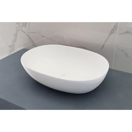 Раковина-чаша Abber Stein 56 см AS2636, белый матовый фото 5