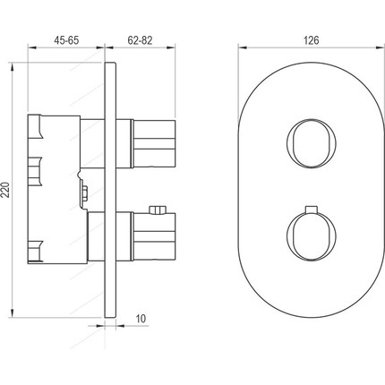 Смеситель для ванны Ravak CR II 063.20BL.O2 X070467, чёрный матовый - 3 Смеситель для ванны Ravak CR II 063.20BL.O2 X070467, чёрный матовый фото 3