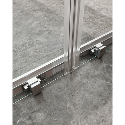 Душевое ограждение Cezares 170x100 см MOLVENO-AH-2/1-170/100-C-Cr-IV, хром/прозрачное фото 5