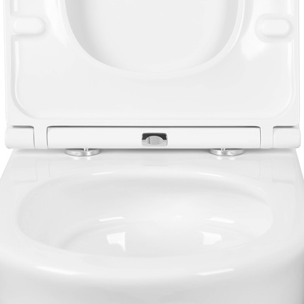 Унитаз подвесной безободковый Aquatek Классик AQ1112T-00 с крышкой микролифт (система смыва Торнадо) фото 7