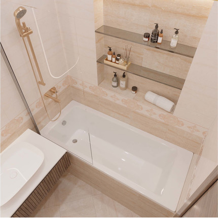 Ванна акриловая Aquatek Калибри 180x80 см KL180-0000001, Размер - мм: 1800х800 фото 8