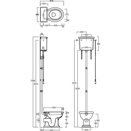 Унитаз-компакт Simas Lante LA02bi (высокий бачок) фото 5