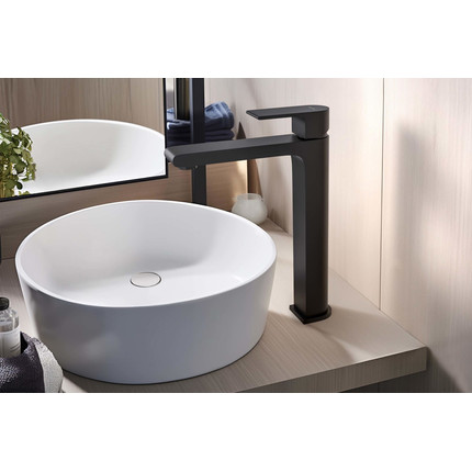 Смеситель для раковины высокий Aquatek Лира AQ1404MB, чёрный матовый, Цвет производителя: чёрный матовый фото 6