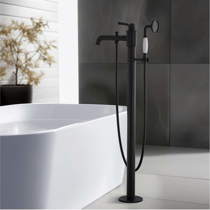 Смеситель для ванны Aquatek Классик AQ1545MB, чёрный матовый, Цвет производителя: чёрный матовый фото 7