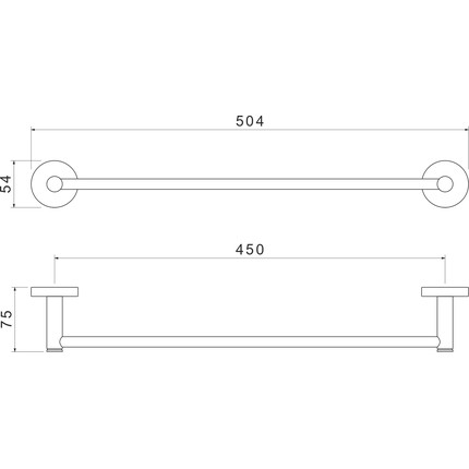 Полотенцедержатель Aquatek Европа AQ4120MB, цвет чёрный матовый фото 9