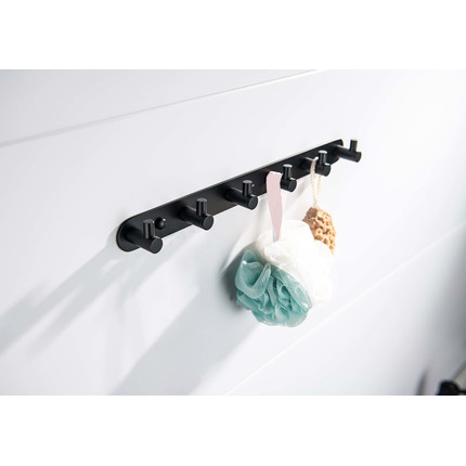 Набор крючков Aquatek Европа AQ4124MB, цвет чёрный матовый фото 4