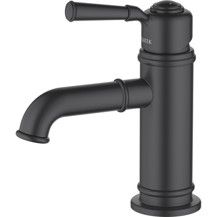 Набор смесителей 3 в 1 для ванны с коротким изливом Aquatek Классик AQ1530MB, чёрный матовый, Цвет производителя: чёрный матовый фото 2