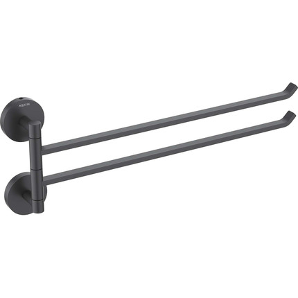 Держатель для полотенец Aquatek Бетта AQ4613MB, цвет чёрный матовый фото 2