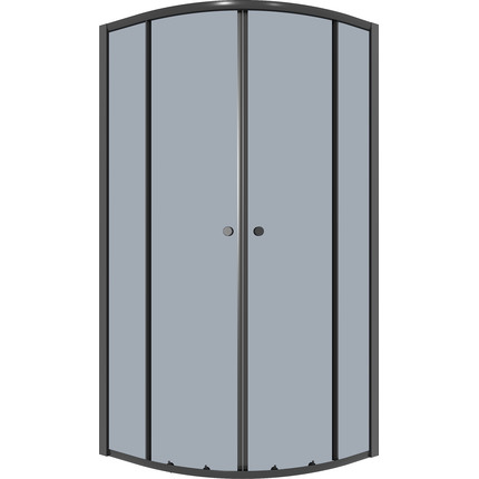 Душевое ограждение Niagara Eco 80x80 см NG-1003-14T, чёрный матовый/тонированное фото 2