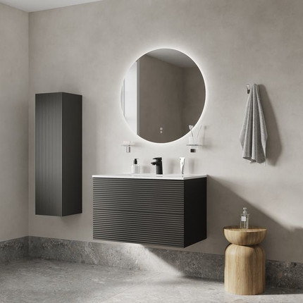 Пенал подвесной Iddis Bild 30 см BIL30G0i97, тёмно-серый фото 5