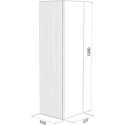 Пенал подвесной Iddis Bild 30 см BIL30W0i97, белый фото 6