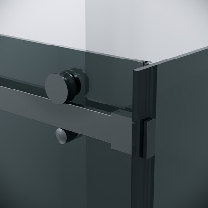 Душевое ограждение Grossman Classic 100x90 см 120.K33.04.1090.21.10, чёрный матовый/тонированное фото 7