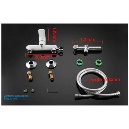 Набор для гигиенического душа Gappo Noar G2048-8, белый/хром фото 8