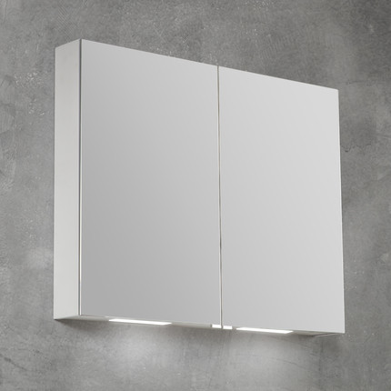 Зеркало-шкаф BelBagno SPC-2A-DL-BL-800 80 см, хром - 2 Зеркало-шкаф BelBagno SPC-2A-DL-BL-800 80 см, хром фото 2