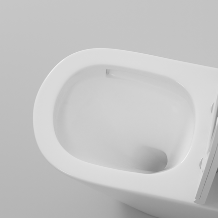 Унитаз-компакт безободковый Grossman GR-4450MSQ с крышкой микролифт, белый матовый (Система смыва торнадо), Цвет производителя: белый матовый фото 8