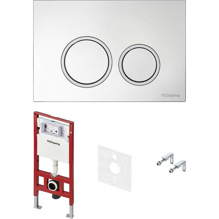 Инсталляция для подвесного унитаза TECEspring S401101 (кнопка хром глянцевый) фото 