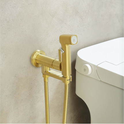 Набор для гигиенического Aquatek Ника AQ1819BG, золото - 5 Набор для гигиенического Aquatek Ника AQ1819BG, золото фото 5