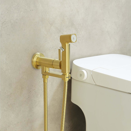 Набор для гигиенического Aquatek Ника AQ1819BG, золото - 6 Набор для гигиенического Aquatek Ника AQ1819BG, золото фото 6