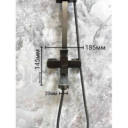 Душевая стойка Belz B24817-3, оружейная сталь фото 15