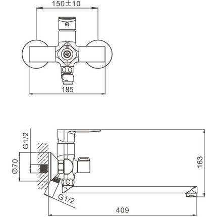 Смеситель для ванны Belz B22679 фото 49