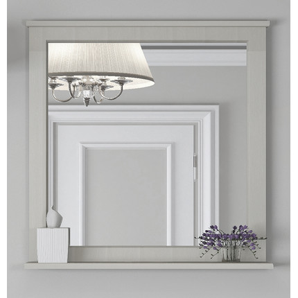 Зеркало Акватон Леон 80 см 1A186402LBPS0, дуб белый - 5 Зеркало Акватон Леон 80 см 1A186402LBPS0, дуб белый фото 5