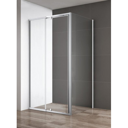 Душевое ограждение Cezares Variante AH-1 120-130х90 см, хром/прозрачное фото 
