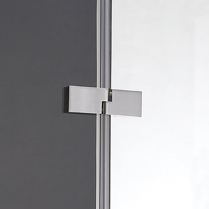 Душевое ограждение Cezares Bergamo AH-1 90х80 см L, хром/матовое фото 3