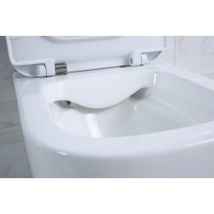 Унитаз подвесной безободковый BelBagno Genova BB1102CH фото 6