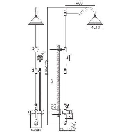 Душевая стойка Haiba HB24181 - 5 Душевая стойка Haiba HB24181 фото 5