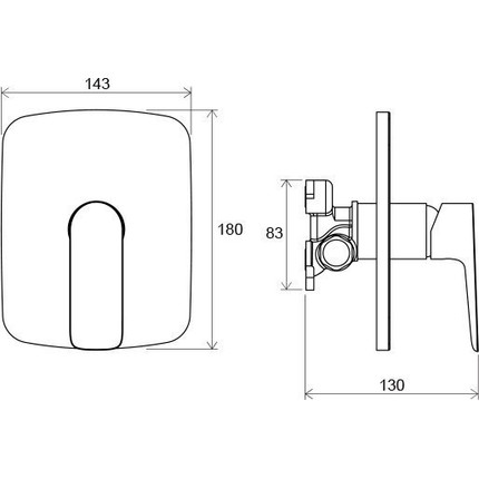 Смеситель для душа Ravak Classic СL 066.00 X070089+X070052 - 4 Смеситель для душа Ravak Classic СL 066.00 X070089+X070052 фото 4