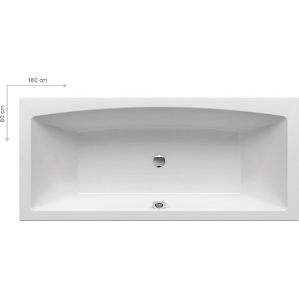 Ванна акриловая Ravak Formy 02 180х80 см C891000000, Размер - мм: 1800х800 -  Ванна акриловая Ravak Formy 02 180х80 см C891000000, Размер - мм: 1800х800 фото